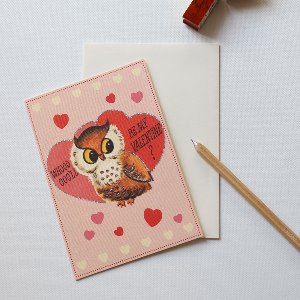 [Cavallini] 발렌타인카드- Valentine Owl
